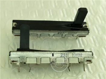  2 ЕЛЕМЕНТА 45 MM потенциометър с един фейдером B10K черна дръжка 15 мм