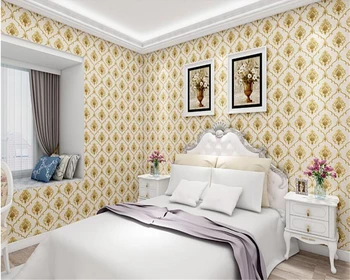  beibehang триизмерен релеф на луксозна европейска спалня нетъкан тапет хол разтегателен фон тапети начало декор