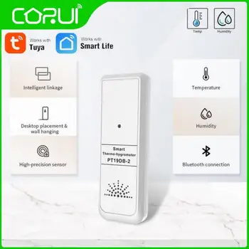  CORUI CoRui Sasha Мини Умен Термометър, Влагомер Датчик за Температура Bluetooth Влажността В Помещението Дистанционно Управление Приложение Smart Life