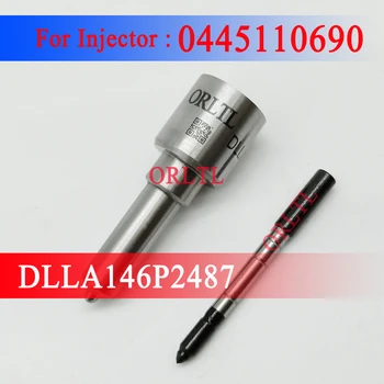  DLLA146P2487 един пулверизатор системата за Впръскване на Гориво DLLA 146 P 2487 Оригинален Спрей за Течно DLLA 146P2487 За 0445110690