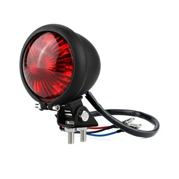  Led Задни Задна Светлина Спирачната Стоп-Сигнал Moto LED за Кафе Bobber Chopper