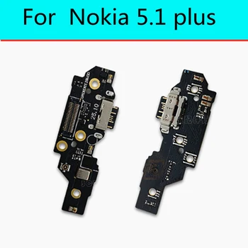  USB-Порт за Зарядно Устройство Док-Конектор За Зареждане Заплата Гъвкав Кабел За Nokia 5.1 plus USB зарядно устройство ще захранване Такса