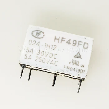  Безплатна доставка на 10 бр./лот HF49FD-024-1H12 5A 24VDC 4-за контакт на реле DIP4