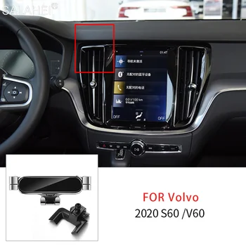  Гравитационный Кола за Мобилен Телефон За Volvo S60, V60 2020 2021 2022 отдушник за Монтиране на GPS Поставка Въртящи се на 360 Автоаксесоари