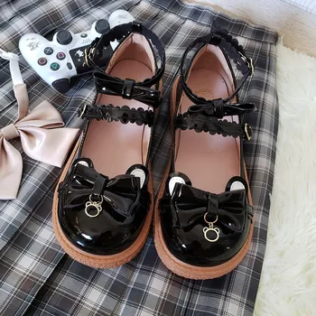  Дамски Обувки за Чай на Платформата За Прекрасни Момичета, Японска Сладка Обувки в стил Аниме 