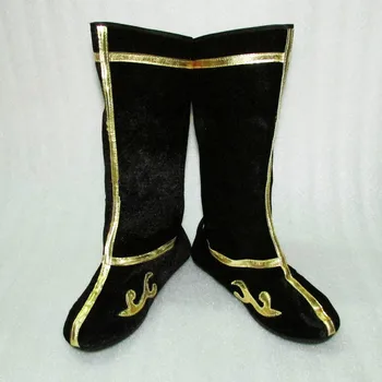  драматични обувки, китайски опера обувки драматични обувки, китайски опера обувки сун укун cosplay ботуши китайската древна обувки за мъже