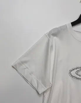  Женска тениска С бродерия Прости Блузи от 100% Памук