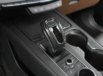  За Cadillac XT4 2018-2020 карбон Вид на Дръжка на скоростния Дръжка Капак Завърши 1 бр. Модификация на автомобила автомобилни части