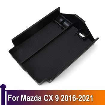  За Mazda CX-9 CX 9 2016 2017 2018 2019 2020 2021 Авто Подлакътник Кутия За Съхранение на Централната Черен Пластмасов Контейнер За Ръкавици Калъф За Управление