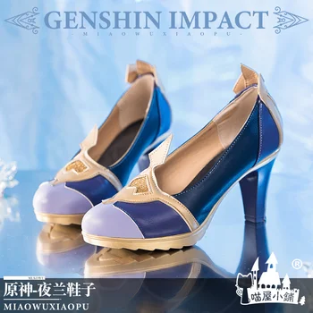  Играта Genshin Impact Ye Lan/Обувки Принцеса От Изкуствена Кожа На Висок Ток За Жени И Момичета, Студентски Лятна Нови Обувки, Подаръци За Рожден Ден, Cosplay