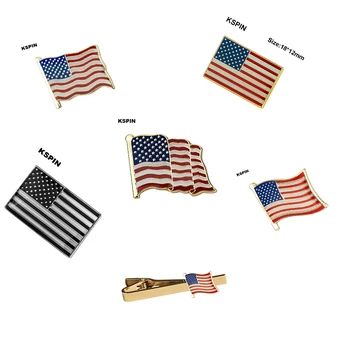  Иконата на флага на САЩ Щипки За Игли Накрайници За Ревери Брошки Игли Иконата на флага Брошка Икони