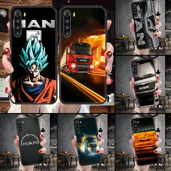  Калъф За телефон Man truck За Xiaomi Redmi Note 7 7A 8 8T 9 9A 9S 10 K30 Pro Ултра черен хубава торбичка с шарени prime art броня 3D