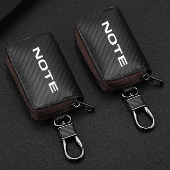  Кожена Универсален Калъф За Ключове На Автомобили Nissan Note С Логото На Защитно Покритие На Дистанционното Управление Auto Ключодържател Аксесоари