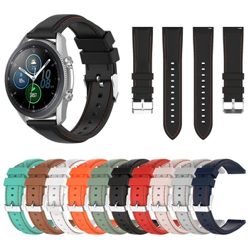  Конци силиконов ремък За Samsung Galaxy Watch 3 45 мм 41 мм и Каишка За Умни Часовници Samsung Active 2/Gear S3 Каишка За Часовник Гривна