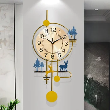  Креативните съвременни прости часовници Nordic Light персонални луксозни декоративни стенни часовници домакински мода безшумни стенни часовници