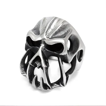  Модерен мъжки пръстени популярни ретро готик пънк, хип-хоп, рок череп на сватбени декорации и изискани подаръци на момчето за рождения ден на едро