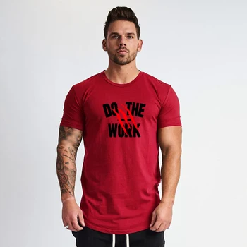  Мъжки ризи с Принтом 2022, тениски за бягане с Къс Ръкав, Летни Ежедневни Модни Тениски, Градинска Облекло За Фитнес, Културизъм