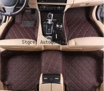  Най-добро качество! Специални стелки за BMW X5 7 места 2015 износоустойчиви водоустойчив килими за X5 7 места 2014-2008, Безплатна доставка
