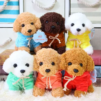  Новият сладък реалистичен имитира пуловер Плюшен куче Възглавница Благородна Успокояваща кукла изящна изработка коледен подарък за рожден ден