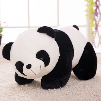  около 40 см моделиране панда играчка плюшен склонная панда кукла Коледен подарък w2475