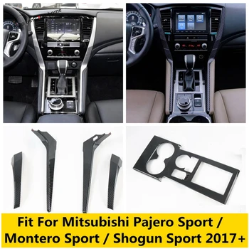  Панел за превключване на предавките с Капак Тапицерия От Въглеродни влакна Външен Вид на Интериора За Mitsubishi Pajero Sport/Montero Sport/Shogun Sport 2017-2021