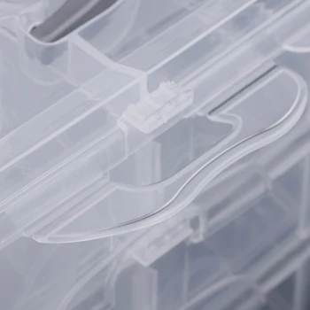  Пластмасова Кутия За Бижута, Инструменти, Държач За Съхранение На Таблетки От Мъниста Каса За Съхранение