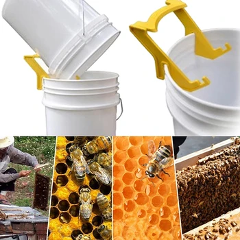  Пчеларството Мед Литрова Кофа Притежателя Пластмасова Скоба-Часова Рамка За Улавяне На Лифт Пчелите Инструменти, Обзавеждане За Пчеларството Доставка