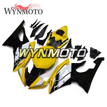  Пълен Комплект Обтекателей За Yamaha R6 2008-2016 08-16 Години Впръскване ABS Пластмаса Рамка Обтекатели Мотоциклет Черно Жълто, Сребристо Нова