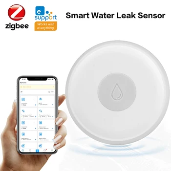  Сензор, Изтичане на вода Zigbee Умен Дом Аларма Детектор Сигурност Защита От Преливане Сензор за Нивото на Водата eWeLink Приложение за Дистанционно Управление
