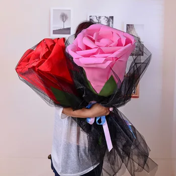  Това е една гигантска PE роза букет изкуствени цветя, подарък за свети Валентин 