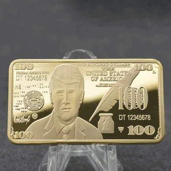  Тръмп 100 щатски долара кюлчета Злато Айде са подбрани Монета Подарък се Обадете Монета