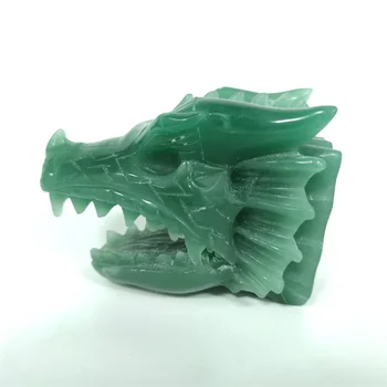  Търговия на едро с Естествен Лечебен Ръчно Дялан Crystal Занаяти Украса Магията на Черепа на Дракона За Подарък ZJL