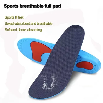  Удобни и дишащи спортни стелки, унисекс, за поддръжка на свода на стъпалото при осъществяване на пълна амортизация амортизация и бавно налягане