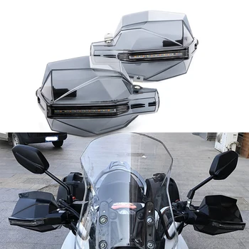  Универсални Мотоциклетни Ръчни Щитове с Led Подсветка Указател на Завоя За Suzuki GSX650F HAYABUSA GSXR1300 SV1000 TL1000 DL650