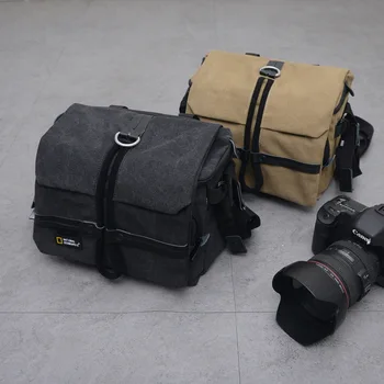  Чанта за цифров огледално-рефлексен фотоапарат, платно чанта на едно рамо за Canon EOS R5C R3 R6 RP R EOS-1D X Mark III 6D2 1DX 6D 5D3 5D2 850D 90C