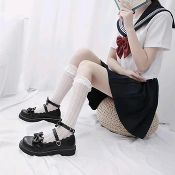  Японски Ретро Сладката Лолита Мека Сестра на Лолита 2021 нови Обувки Лолита Чиста Червена Студентска Униформа JK Обувки
