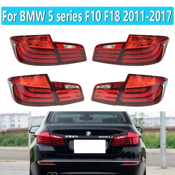  1 Комплект За BMW Серия 5 F10 F18 520LI 523LI 525LI 528LI 530LI 535LI 2011-2017 Led Задна светлина в Събирането Задна Светлина Спирачна Сигнална Лампа