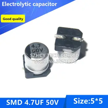  100шт SMD 4.7 icf 50В 5 * 5 Електролитни кондензатори