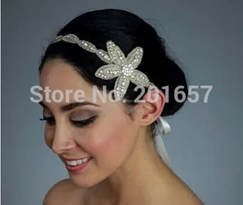  2021 нови Едро и търговците на дребно на модни звездни цветя с ръчно изработени кристални мъниста, сватбени ленти за коса, аксесоари за коса за сватбени партита