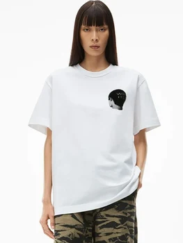  2022 Лятна Нова тениска с Кръгло деколте от Джърси с принтом на Главата за Мъже и Жени в един стил