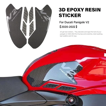  3D Тампон на Резервоар на мотоциклет От Епоксидна Смола За Ducati Panigale V2 2020 2021 - PanigaleV2 Аксесоари за PVC Резервоар за Гориво Vinyl Стикер Стикер