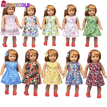  43 см Reborn Baby Doll Рокли, Облекло Нови Модни Поли За 18 инча Американските Играчки За Момичета, Аксесоари за кукли на Нашето Поколение