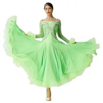  B-19378 Yundance нов национален стандарт за съвременно танцово рокли конкурс балните танцови костюми по поръчка за продажба