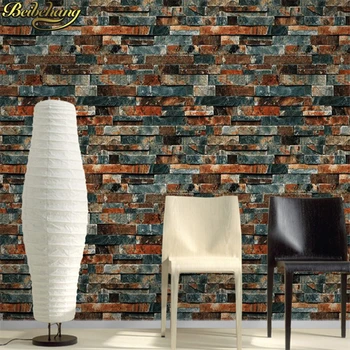  beibehang 3D тапети камък, тухла дизайн фон на стените, PVC тапети водоустойчив papel de parede tapete ролки тапети