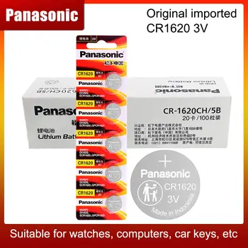  CR1620 Panasonic Оригинален Продукт Бутон Батерии За 3 Часа В Литиева Батерия CR 1620 Дистанционно Управление, Калкулатор