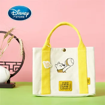  Disney Мечо Пух Чанта-Тоут Торбички За Пазаруване За Момичета Чанта За Съхранение на Чип и Дейл Карикатура Рамото Холщовая Bag Чанта За Обяд