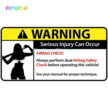  FUYOOHI Play Етикети Креативна Секси Аниме Момиче Предупреждение Автомобилни Стикери от PVC Самоличността на Мода Прозореца на Купето Изискани Етикети