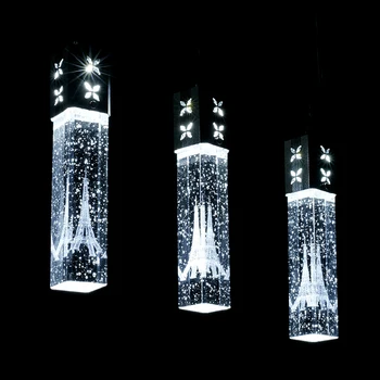  led висящи лампи Модерен минималистичен Crystal Балон, Висящ Лампа Кухня Остров с Трапезария Магазин, Бар-Часова Украса на Светлината