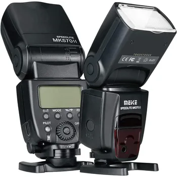  Meike MK570II Ръчна светкавица за фотоапарат Speedlite с LCD дисплей, Съвместима с огледало Nikon, Pentax, Panasonic и Olympus, Fujifilm DSLR