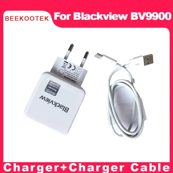  Origina Blackview BV9900 Зарядно Устройство за Пътуване Адаптер ЕС + USB Кабел Type C за Мобилен Телефон Blackview BV9900